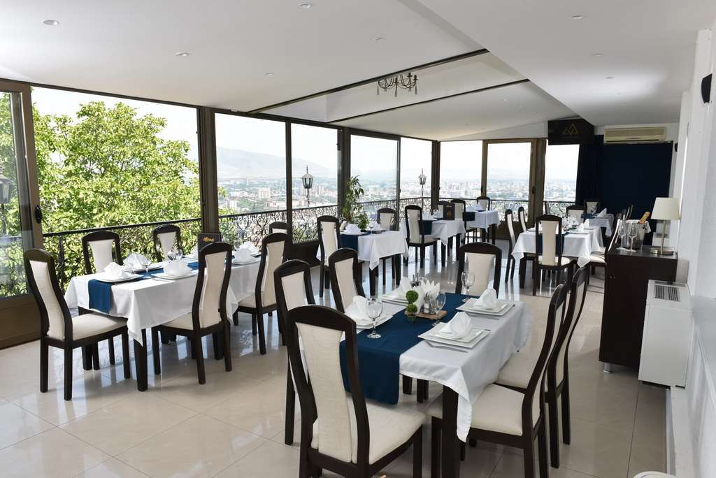 View Inn Boutique Hotel Üsküp Restoran fotoğraf